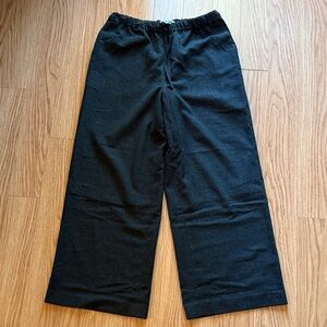 JW Anderson Uniqlo Fall 2020 Wool Blend Drawstring Wide Leg Pants Trousers Gray